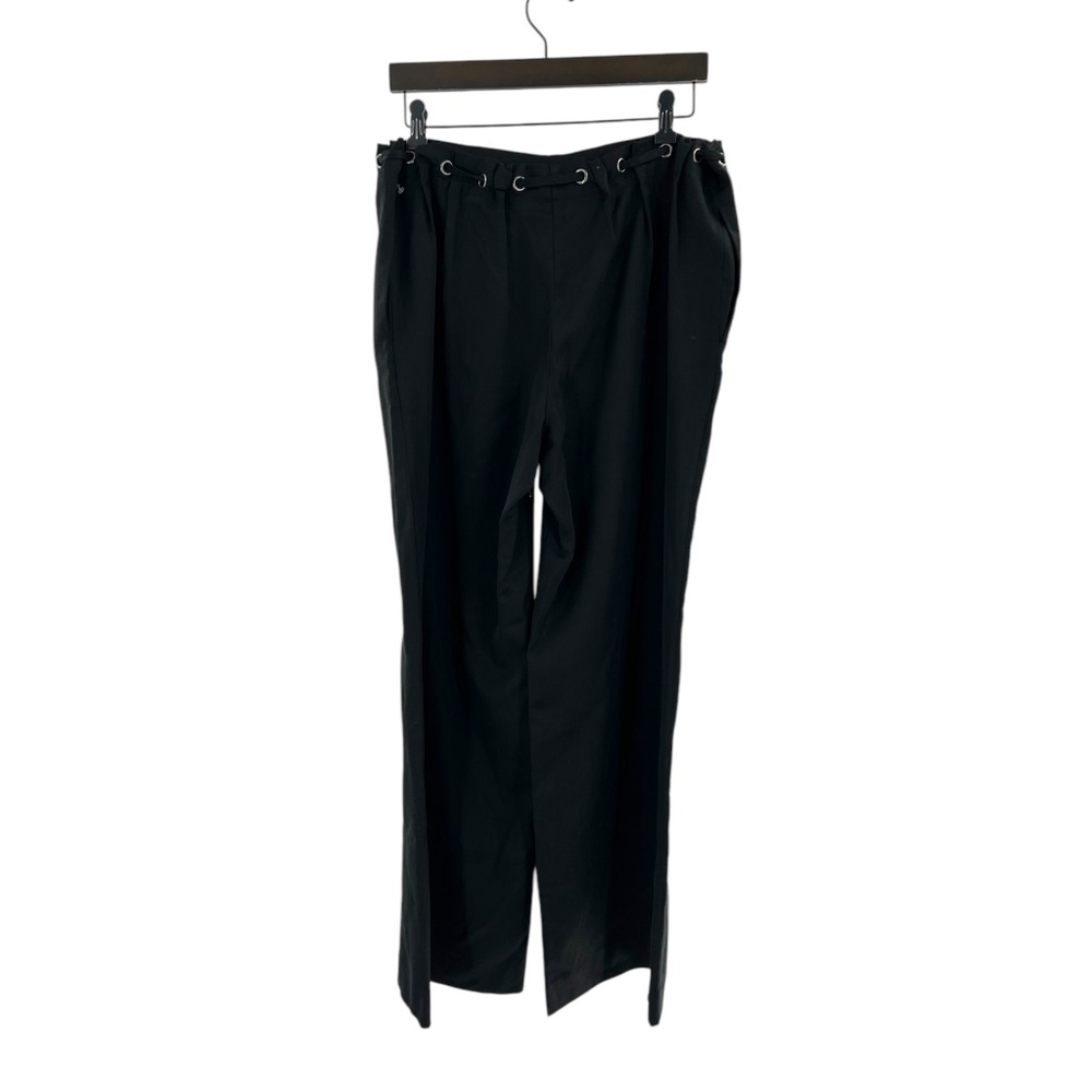 Reformation grommet drawstring waist black pants Sz S - Picture 2 of 6